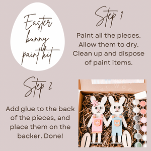 Easter bunny diy paint kit